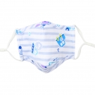 藍星藍色耳戴式兒童棉布口罩